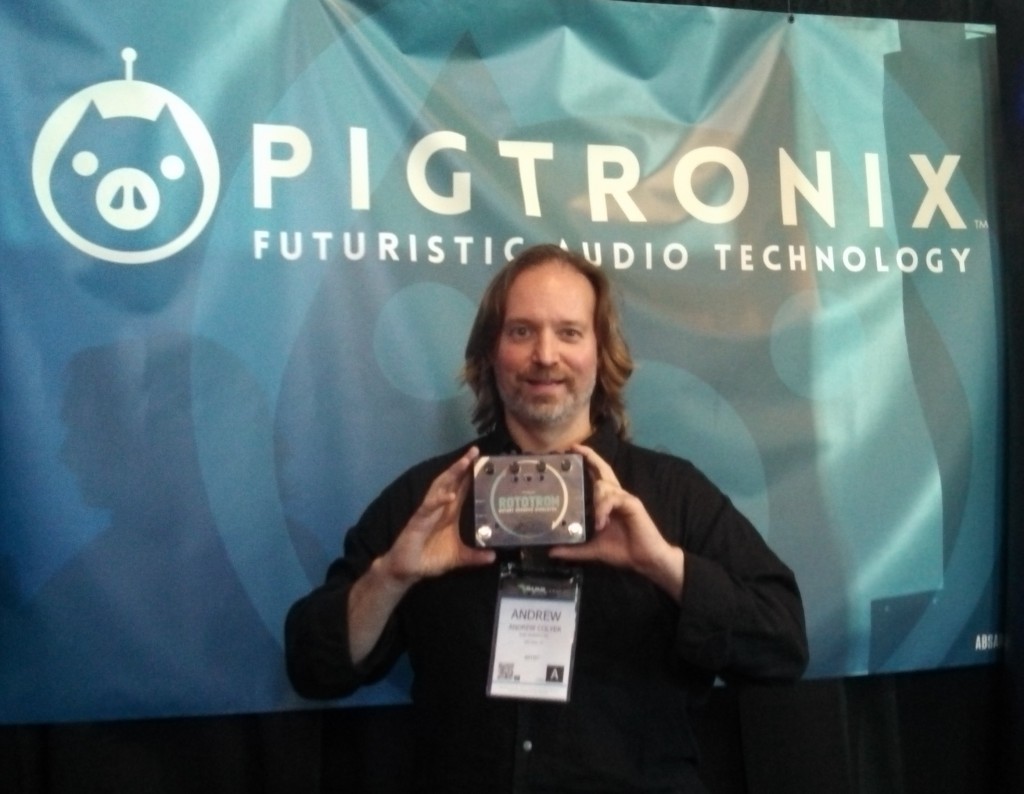 Andrew Colyer with the new Pigtronix Rototron
